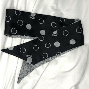 Coach ponytail scarf